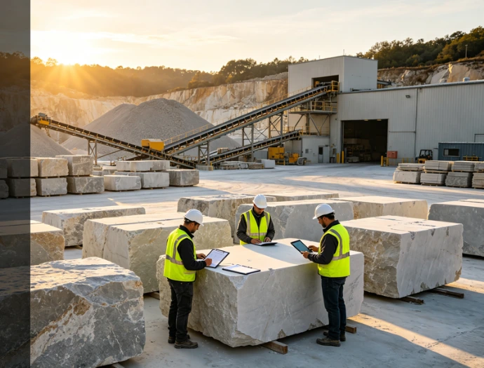 Natural stone quarry factory audit and quality control inspection