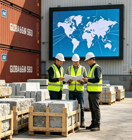 International natural stone inspection and global logistics coverage