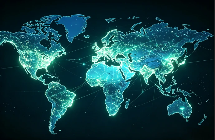 Stones Expert global network coverage map for natural stone inspection