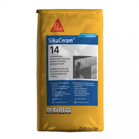 SikaCeram-14 Cementitious Tile Adhesive 25kg (Grey)